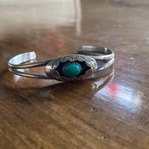 Vintage Sterling Turquoise Bracelet